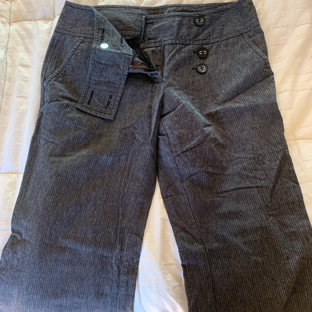 Gray trousers